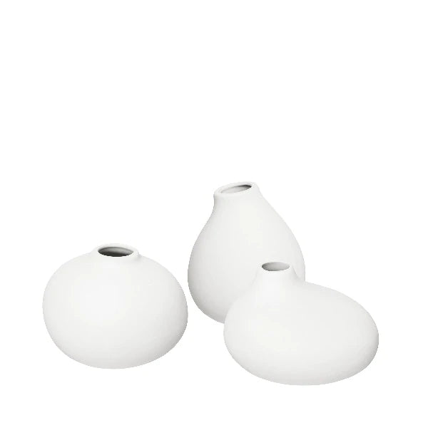 Nona of Vases 3 Mini Porcelain Set – - Blomus House&Hold