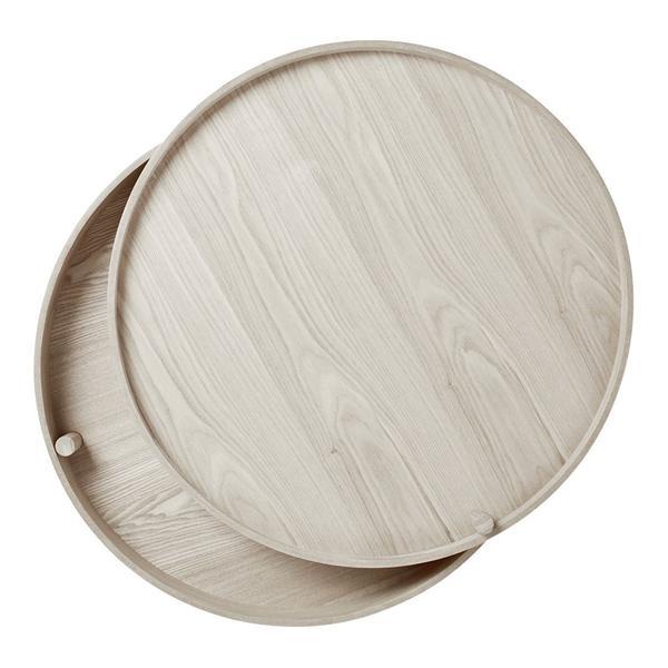 Menu Turning Table Black Ash Brass 