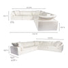Moe's Clay Classic L Modular Sectional