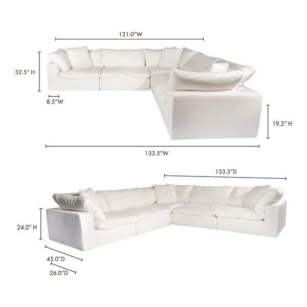 Moe's Clay Classic L Modular Sectional