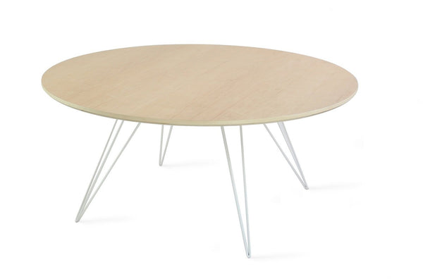 Tronk Williams Coffee Table - Circular Small Maple Blood Red