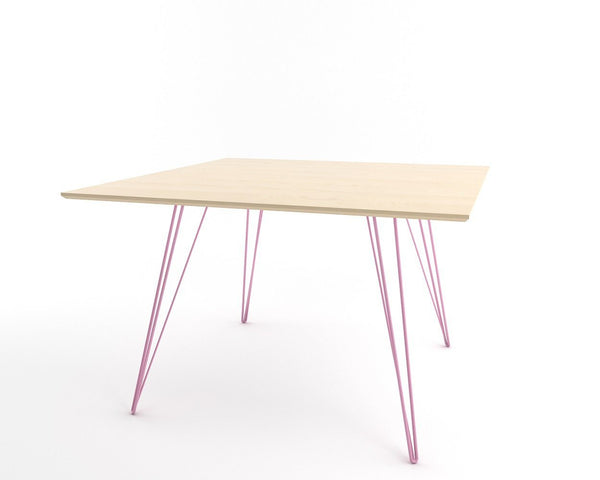 Tronk Williams Dining Table - Square Small Maple Blood Red