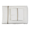 Ann Gish Cotton Sheet Set w/ Charmeuse Trim