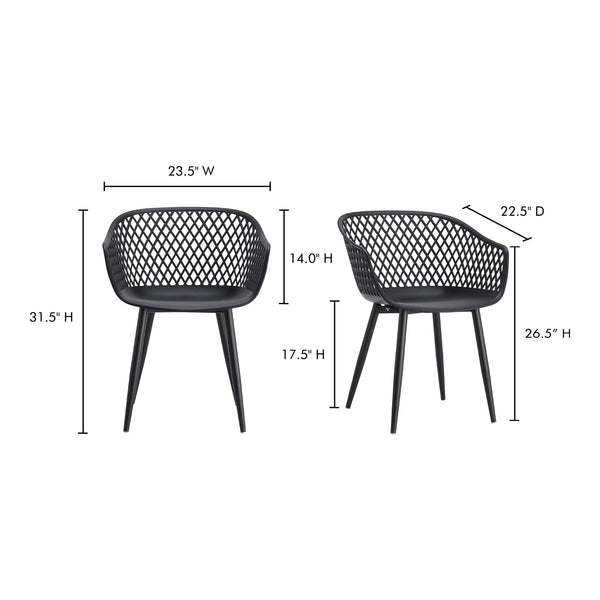 Moe's Piazza Outdoor Chair - Set of 2