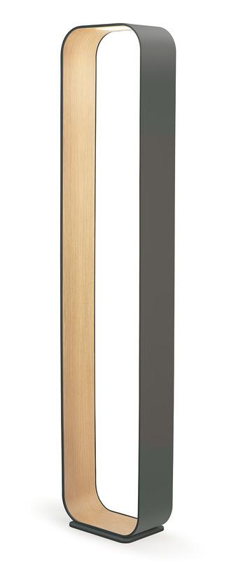 Pablo Contour Floor Lamp White & White Oak 