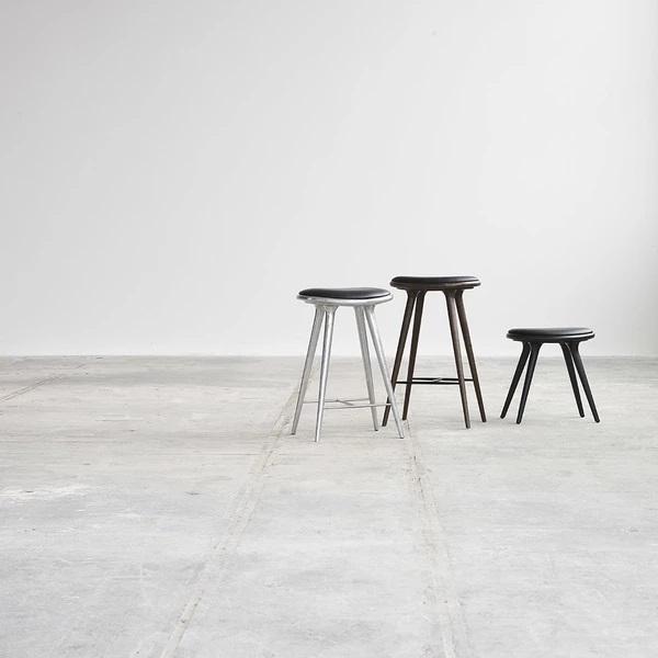 Mater Low Stool Beech - Dark Stained 