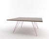 Tronk Williams Coffee Table - Square Small Walnut Pink