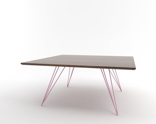 Tronk Williams Coffee Table - Square Small Maple Blood Red