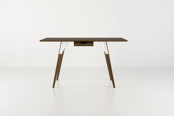 Tronk Clarke Desk No Drawer Walnut Black