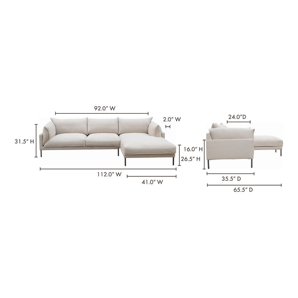 Moe's Jamara Sectional