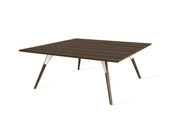 Tronk Clarke Coffee Table - Square Small Walnut Black