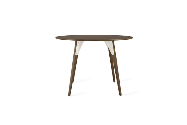 Tronk Clarke Dining Table - Circular Small Walnut Black