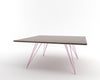 Tronk Williams Coffee Table - Square Large Walnut Pink