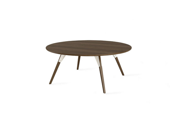 Tronk Clarke Coffee Table - Circular Small Walnut Black