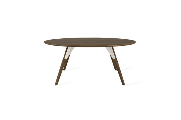 Tronk Clarke Coffee Table - Circular Small Walnut Black
