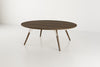 Tronk Clarke Coffee Table - Oval Large Walnut White