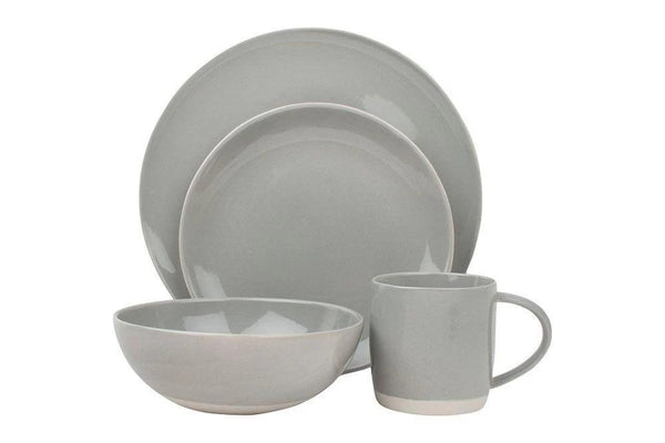 Canvas Home Shell Bisque 4 Piece Place Setting Blue 