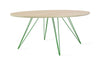 Tronk Williams Coffee Table - Circular Small Maple Green