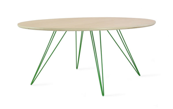 Tronk Williams Coffee Table - Circular Small Maple Blood Red