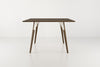 Tronk Clarke Dining Table - Square Large Walnut White