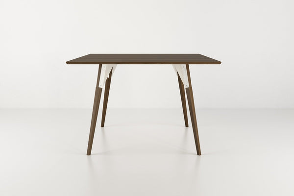 Tronk Clarke Dining Table - Square Small Walnut Black