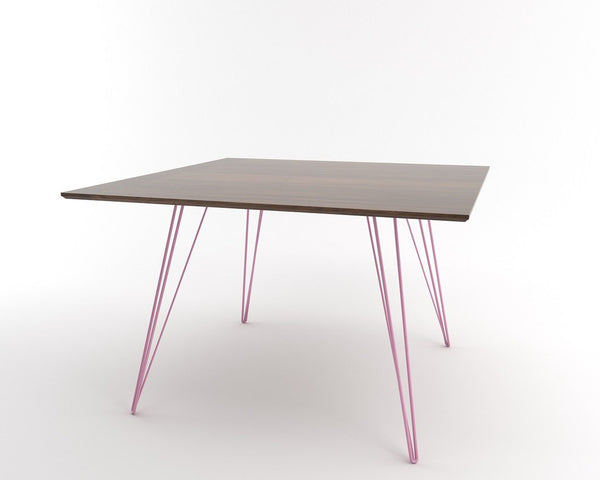 Tronk Williams Dining Table - Square Small Maple Blood Red