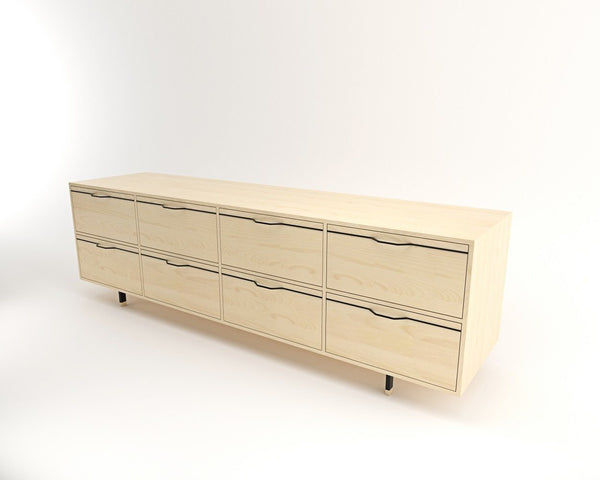 Tronk Chapman Long Dresser Walnut Black 