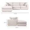 Moe's Justin Lounge Modular Sectional