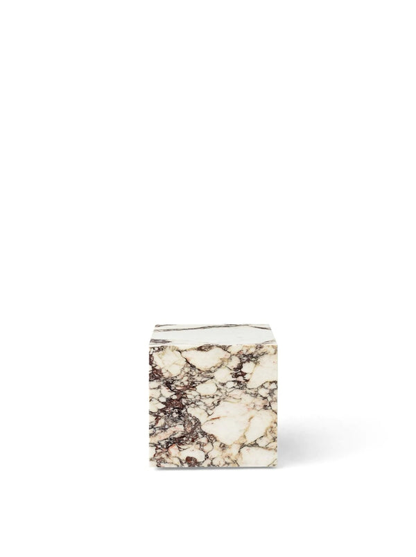 Menu Plinth Cubic White Carrara Marble 