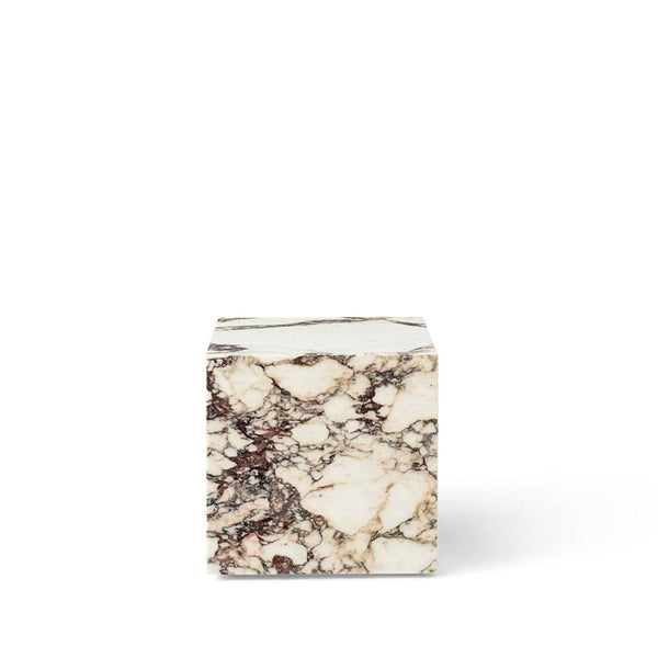 Menu Plinth Cubic White Carrara Marble 