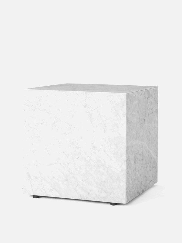 Menu Plinth Cubic White Carrara Marble 