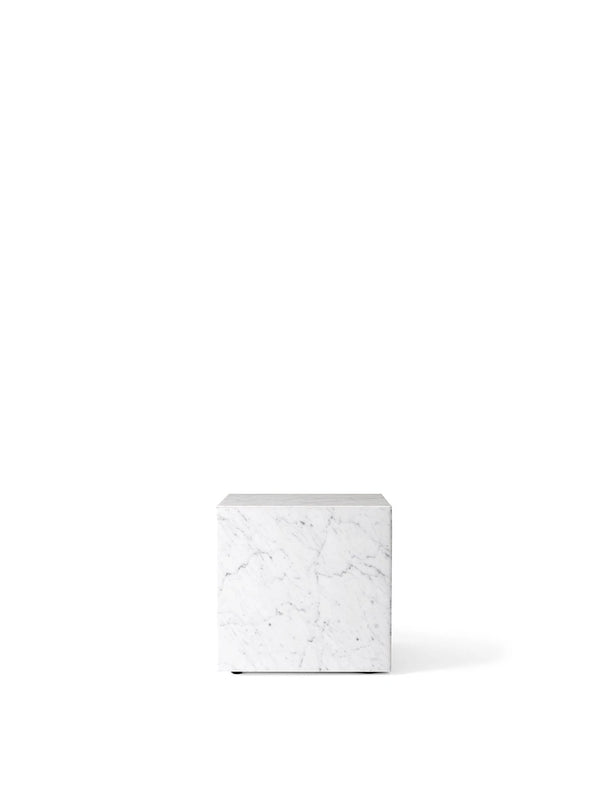 Menu Plinth Cubic White Carrara Marble 