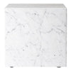 Menu Plinth Cubic White Carrara Marble 