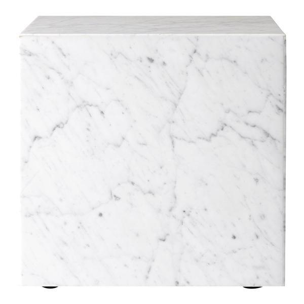 Menu Plinth Cubic White Carrara Marble 