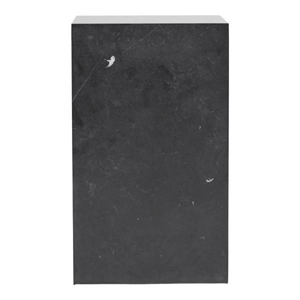 Menu Plinth Tall White Carrara Marble 