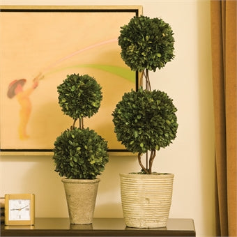 Napa Home & Garden Boxwood Double Sphere Topiary - 28”