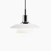 Louis Poulsen PH 3½-3 Glass Pendant Chrome Plated 