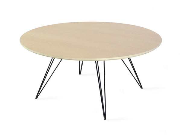 Tronk Williams Coffee Table - Circular Small Maple Blood Red