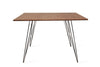 Tronk Williams Dining Table - Square Large Walnut Black