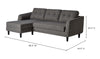 Moe's Belagio Sofa Bed w/ Chaise