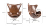 Moe's St. Anne Swivel Club Chair