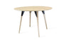 Tronk Clarke Dining Table - Circular Large Maple Black