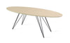 Tronk Williams Coffee Table - Oval Thin Maple Black