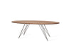 Tronk Williams Coffee Table - Oval Thin Walnut Black