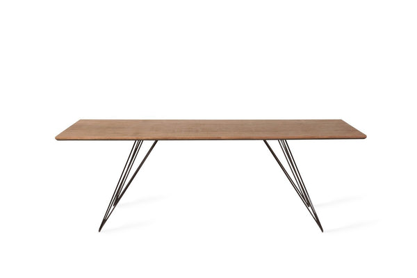 Tronk Williams Coffee Table - Rectangular Thin Maple Blood Red