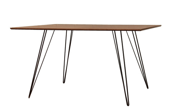 Tronk Williams Dining Table - Rectangular Small Maple Blood Red