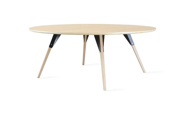 Tronk Clarke Coffee Table - Circular Small Walnut Black