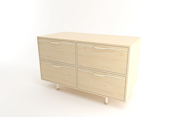 Tronk Chapman Small Storage Dresser Walnut Black 