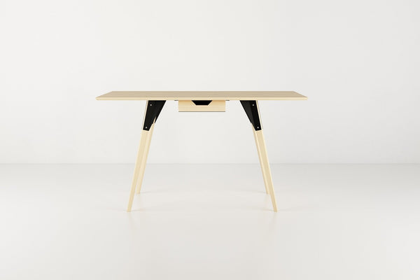 Tronk Clarke Desk No Drawer Walnut Black