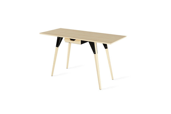 Tronk Clarke Desk No Drawer Walnut Black